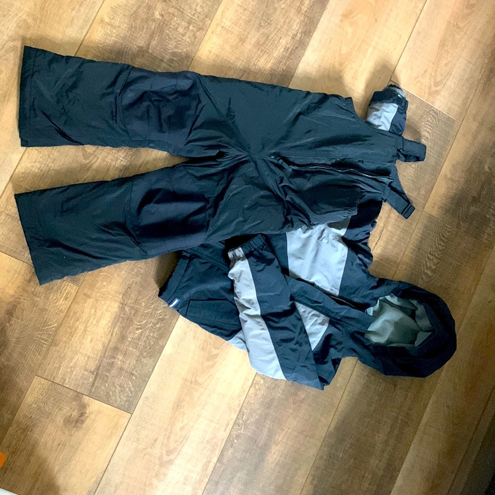Lands End Squall Waterproof fleece-lined ski jacket and bib set